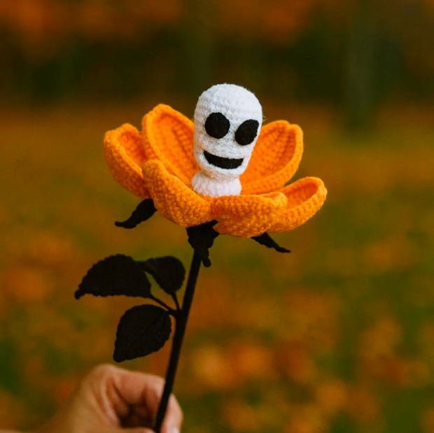Zombie Flower Bouquet Crochet PATTERN Halloween Bundle