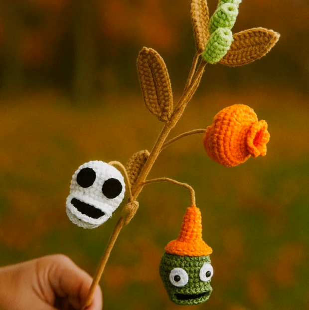 Zombie Flower Bouquet Crochet PATTERN Halloween Bundle
