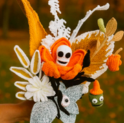 Zombie Flower Bouquet Crochet PATTERN Halloween Bundle