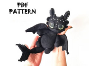 CROCHET PATTERN Black Dragon