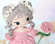 CLARA the Carnation Girl, Doll Pattern