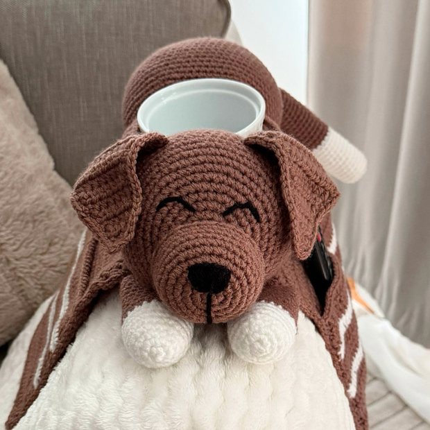 Crochet Dog Sofa Arm rest Organizer Pattern