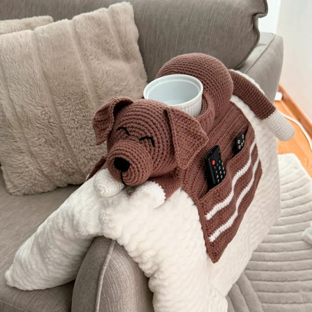 Crochet Dog Sofa Arm rest Organizer Pattern