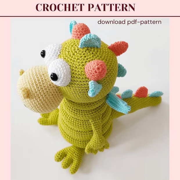 Stacking toy Dragon crochet pattern