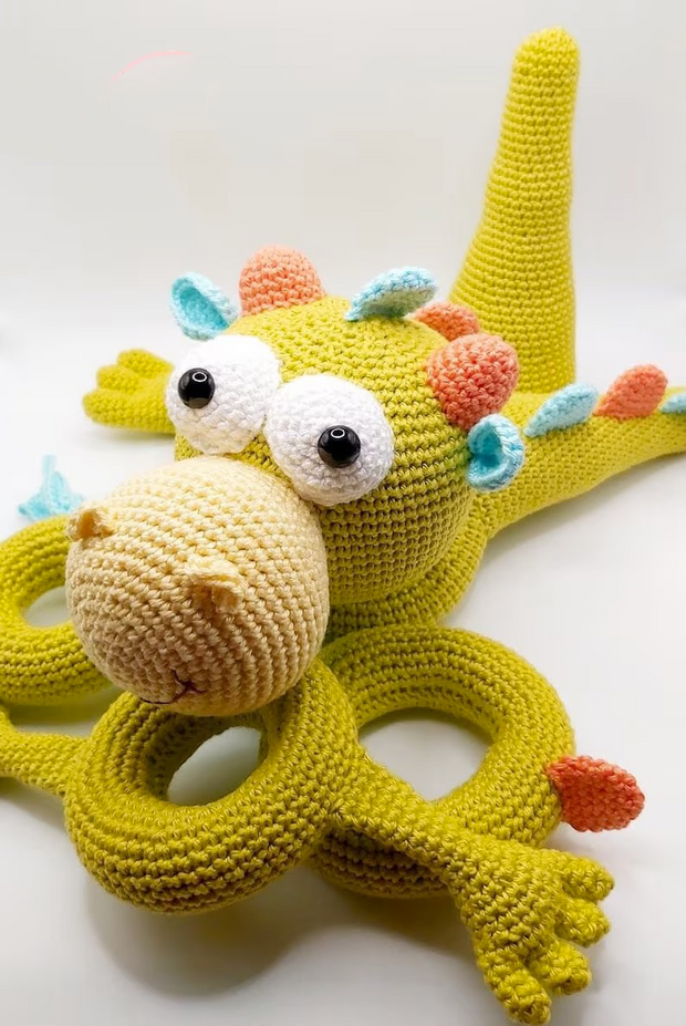 Stacking toy Dragon crochet pattern