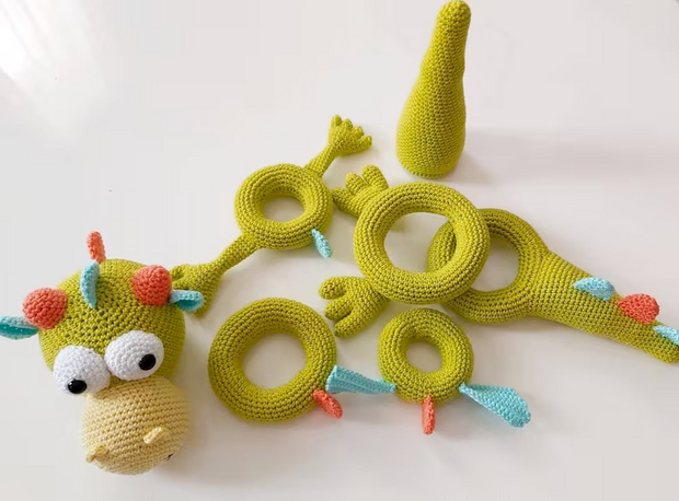 Stacking toy Dragon crochet pattern