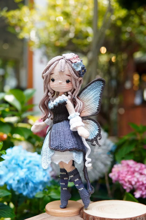 Lunaria the Butterfly Fairy Crochet Doll Pattern