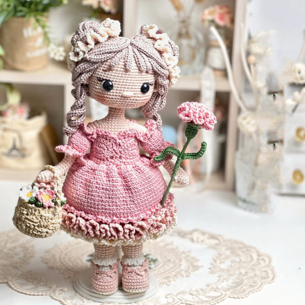 CLARA the Carnation Girl, Doll Pattern