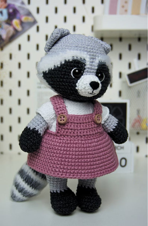 Сrochet pattern Raccoon 2in1 (boy and girl)