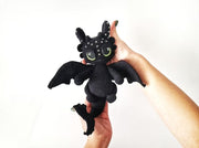 CROCHET PATTERN Black Dragon