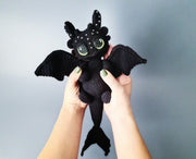 CROCHET PATTERN Black Dragon