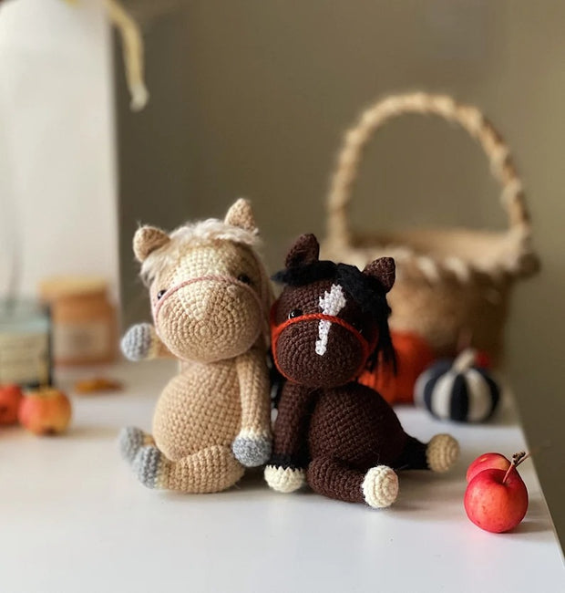 Crochet 2in1 PATTERN Amigurumi horses