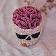 Brainy skull coaster set CROCHET PATTERN