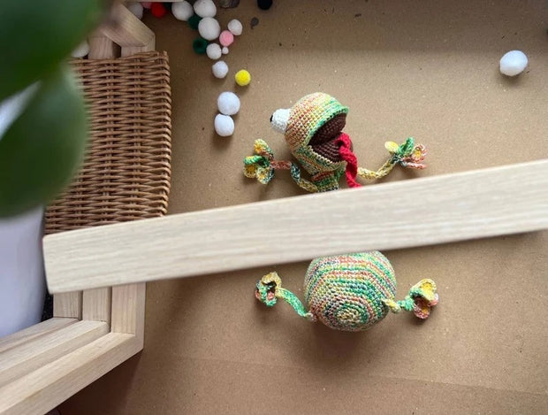 Squashed Frog Door Stopper Crochet Pattern