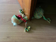 Squashed Frog Door Stopper Crochet Pattern