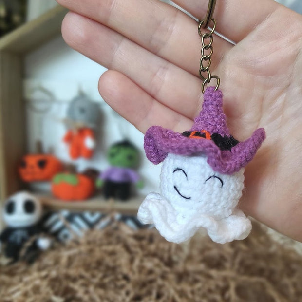 Keyrings Halloween crochet pattern amigurumi keyring