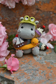 Crochet pattern for Austin the Hippo