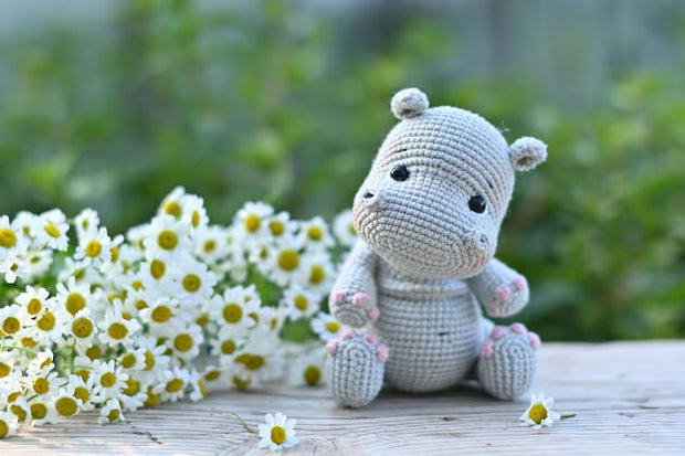 Crochet pattern for Austin the Hippo
