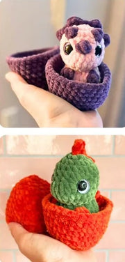2in1 No Sew Hatching Baby Dinos Pattern