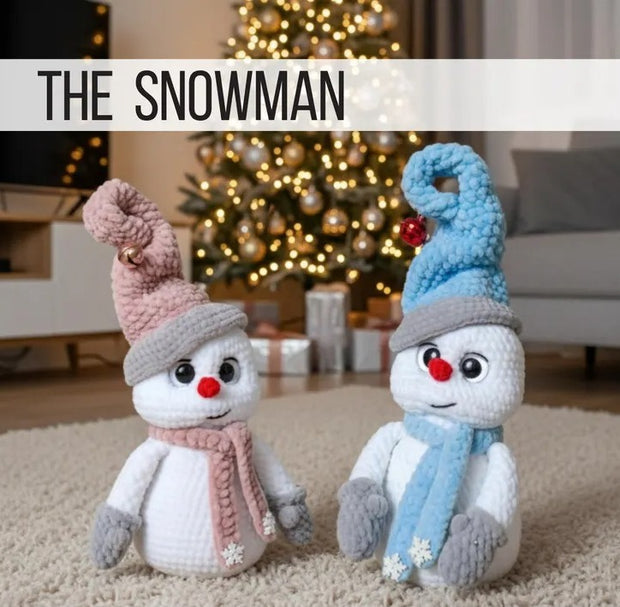 DIY Snowman Crochet Pattern for Christmas Holiday Decor
