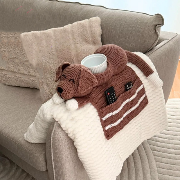Crochet Dog Sofa Arm rest Organizer Pattern