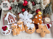 Crochet Christmas Gingerbread Decor Pattern