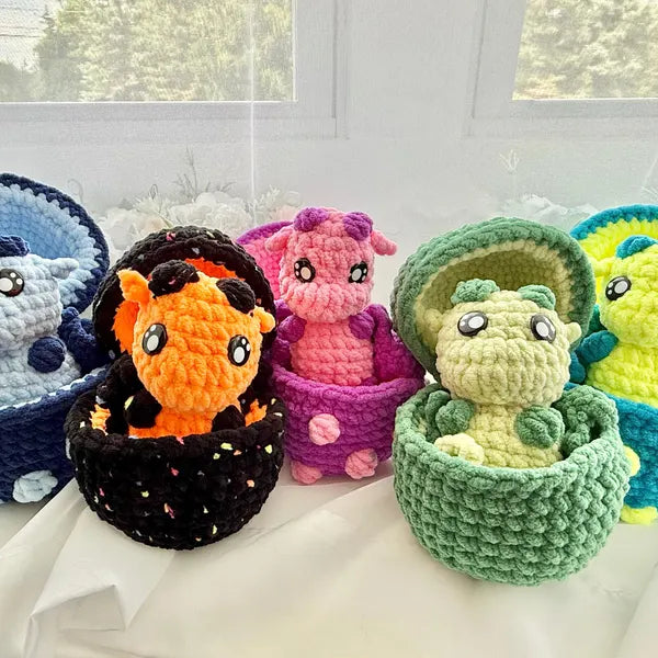 2in1 No Sew Hatching Baby Dinos Pattern