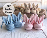 Bunny slippers crochet pattern