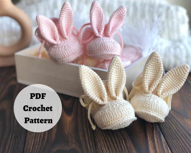 Bunny slippers crochet pattern