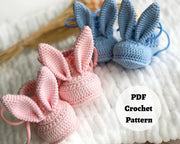 Bunny slippers crochet pattern