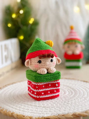 CROCHET PATTERN Christmas ornaments gift boxes