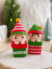CROCHET PATTERN Christmas ornaments gift boxes