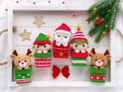 CROCHET PATTERN Christmas ornaments gift boxes