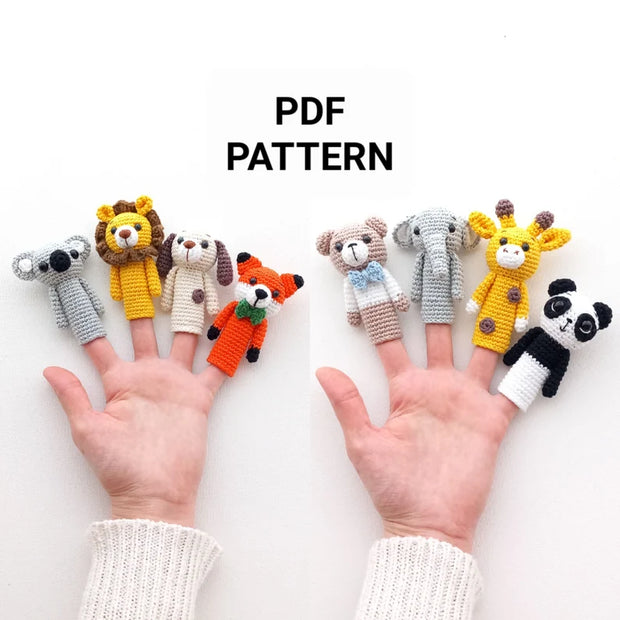 Crochet Finger Puppets Pattern