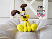 Set of 2 Crochet Pattern, Cat and dog