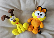 Set of 2 Crochet Pattern, Cat and dog