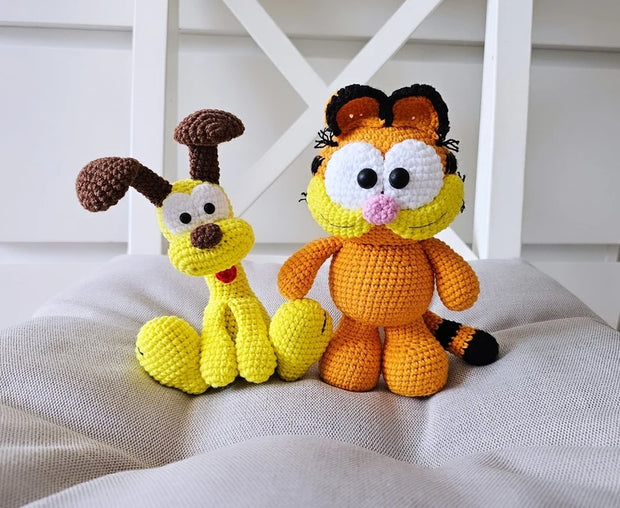 Set of 2 Crochet Pattern, Cat and dog