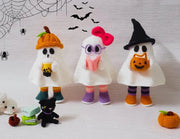 Crochet Ghost Friends Pattern Halloween