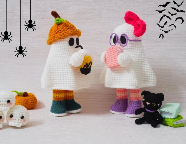 Crochet Ghost Friends Pattern Halloween