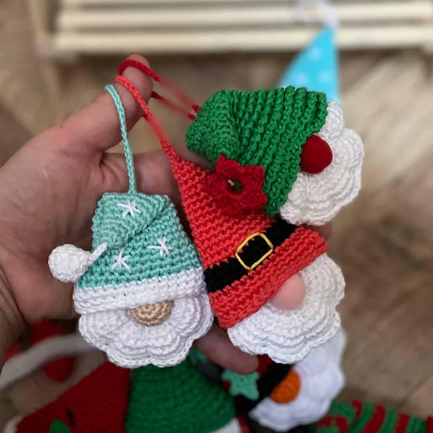 24 Christmas gnomes for Advent Calendar! crochet pattern