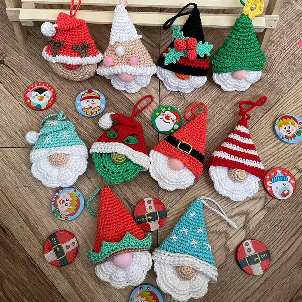 10 in 1 Christmas gnomes crochet pattern