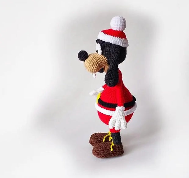 CROCHET PATTERN Christmas Dog Goofy 31 cm