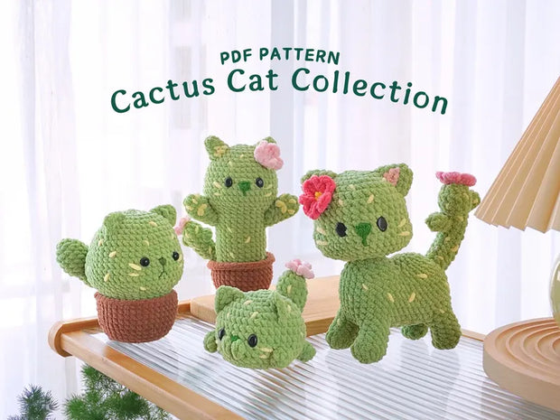 Cactus Cat Collection Crochet Patterns