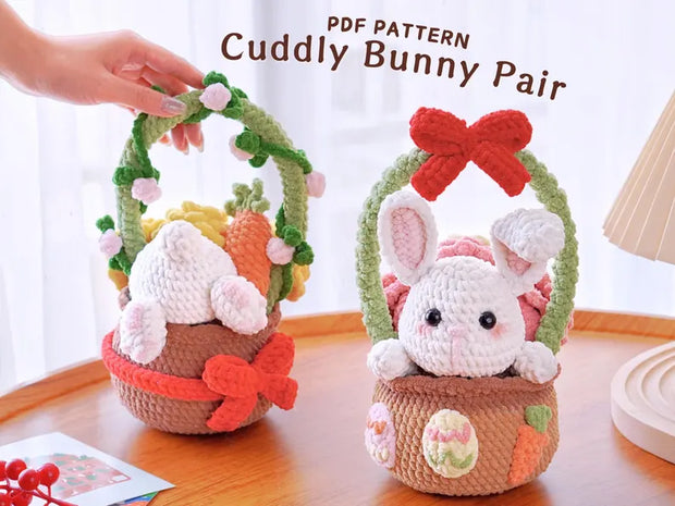 Cuddly Bunny Pair Crochet Patterns Bundle