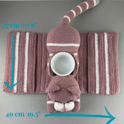 Crochet pattern adorable Cat Sofa Organizer