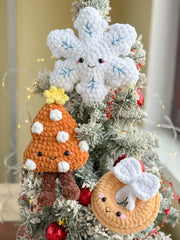 Crochet Christmas Gingerbread Decor Pattern