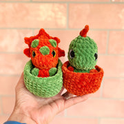 2in1 No Sew Hatching Baby Dinos Pattern