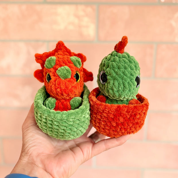 2in1 No Sew Hatching Baby Dinos Pattern