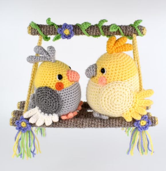 Feathered friends birds crochet pattern