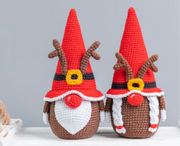 Christmas crochet patterns Reindeer gnomes